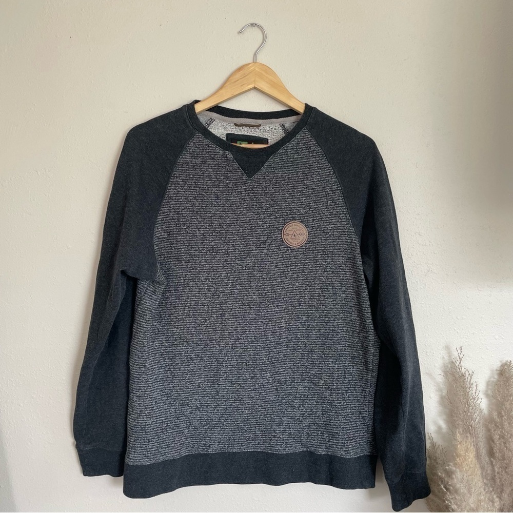Hippy Tree Ballard Crew Sweatshirt in Grey/Black